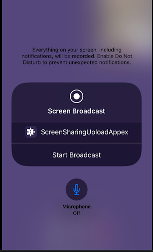 IOS Screen Share